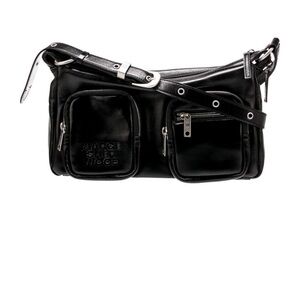 Marge Sherwood Outpocket Hobo in Black Glossy Like New